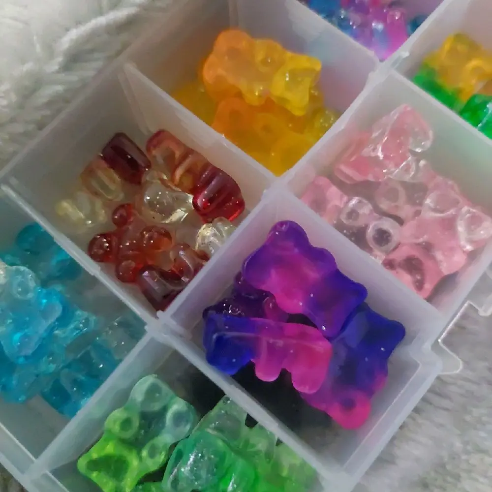 Ombre & Glitter Bear Rhinestone Charms Box Set - 40-Piece Glamorous  Nail Art Decoration Kit for Any Nail Enthusiast
