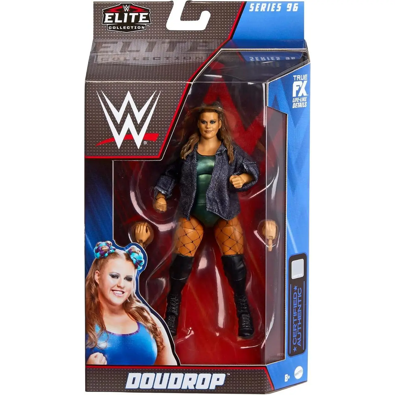 WWE Elite 96 Doudrop Wrestling Action Figure (Chase Variant - Metallic Green)