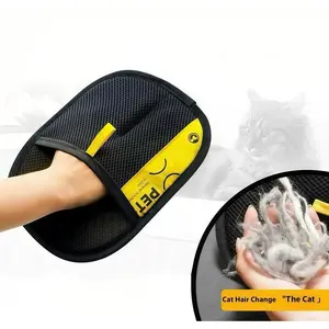 Pet Hair Remover Gloves: Reusable Grooming Mitt for Cats & Dogs | Electrostatic & 2-in-1 Lint Roller | Gentle & Effective for Home & Car