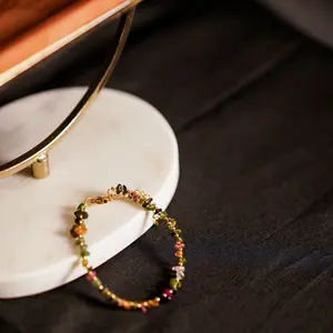 Women's Quality Crystal Beads Bracelet, Fashionable Luxury Jewelry for Women & Girls As Gift