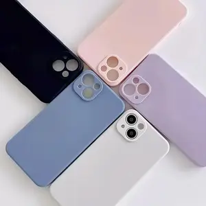 Solid color iPhone protective case, suitable for Apple 16E/15ProMax/14Plus/13/12/11, XSMax X/Pro Max - collision resistant protective case, ideal choice for gift giving!