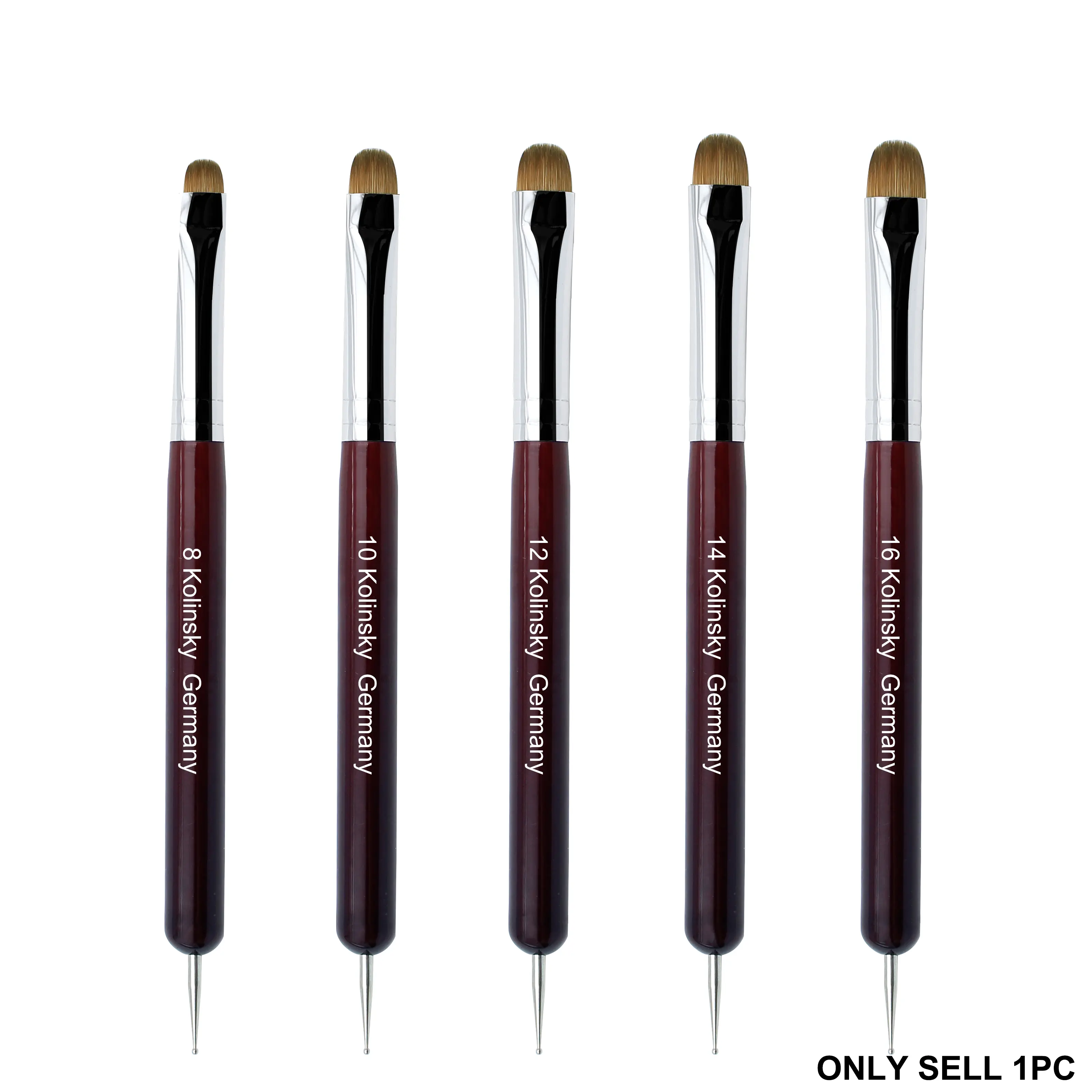 French Brush Trusted by Nail Techs in the USA, Clean & Crisp French Lines, Premium Quality Kolinsky Nail French Brush Nail Brush French Manicure