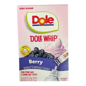Dole Whip Berry Flavor Drink Mix Stick Zero Sugar- 1 Box
