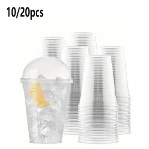 10/20pcs Party Cups, Cute Cocktail Glasses, Reusable Acrylic Insulated Cups with Lids, Ideal for Hot and Cold Drinks, Perfect for Events