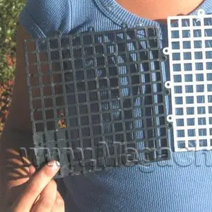 Chess Square Plastic with 6" Squares Black