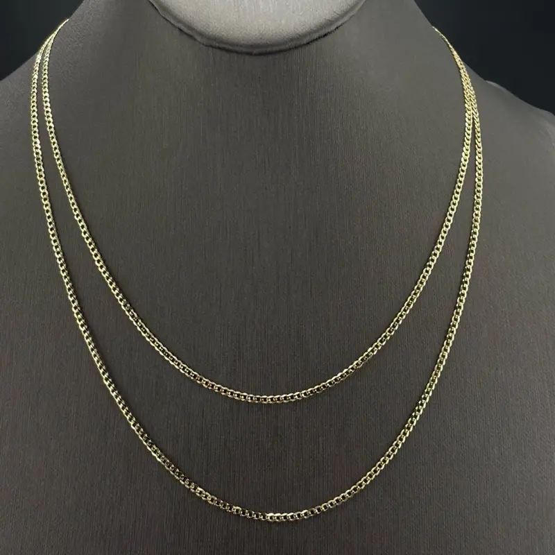 14k Solid Gold Cuban Chain
