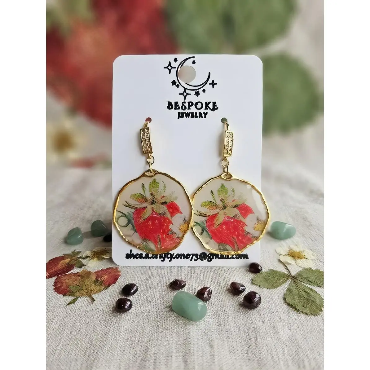 Strawberry Drop Earrings