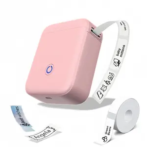 P11 Mini Thermal Label Maker with Tape, Portable Desktop Label Printer with Multiple Templates for Home Office Kitchen School Sticky Labels