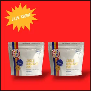 Hot Take Salted Chocolate Chip Cookie Dough - High-Quality Organic Ingredients & Maldon Sea Salt - Perfect for Baking - Grass-fed Organic Butter - 8 Cookies - Sugar Snack