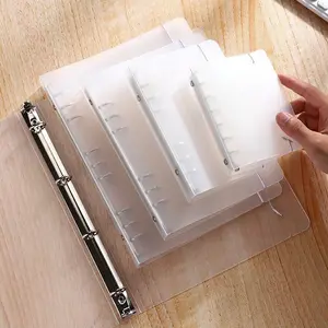 A4/A6/A7/A5/B5 /M5 Frosted Cover Storage Binder, Simple Anti-scratch File Folder, Office Accessories, Waterproof Binder for Office School