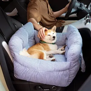 Travel Booster Car Seat – Cozy, Secure, and Stylish for Every Pet Adventure!