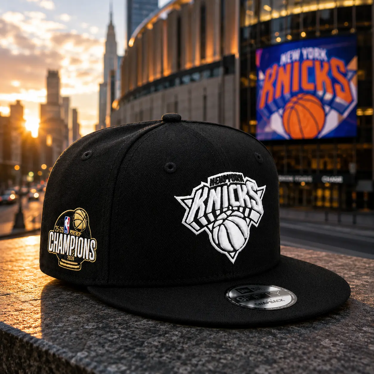 New York Knicks 2026 Champions 9FIFTY Snapback Hat