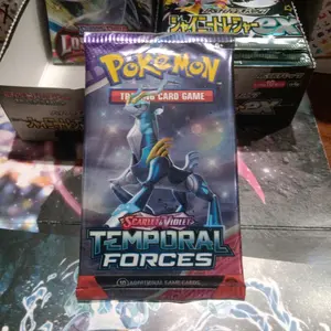 TCG Pokemon Temporal Forces booster pack rip live