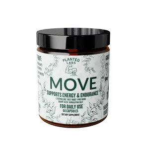 MOVE by Planted Labs - Natural Energy & Endurance Capsules | Stimulant-Free Nitric Oxide Booster