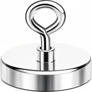 Fishing Magnet, 2 inches 350lb Strong Magnets Heavy Duty for Remover, Super Neodymium High Power Magnet with Handle for Tag, Shop, Lifting and Pick up