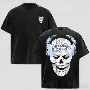 Vintage Stone Cold Wrestling Graphic Tee - Men's Classic Cotton Crewneck Sports T-Shirt, Gym Pump Cover & Fitness Workout Top, Perfect Pro Wrestling Gift for Him