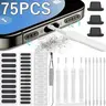 Universal Mobile Phone Speaker Dust Plug Mesh Sticker for Smartphone iPhone 17 16 Pro Samsung Mi Charging Port Protector Cleaning Brush Kit Cleaner Cleaning Tool Set