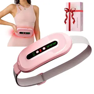 Portable Heating Pad, Cordless Heating Pad for Period Cramps with 3 Heat Levels and 3 Massage Modes, Electric Fast Heating Waist Back Christmas and Halloween gifts