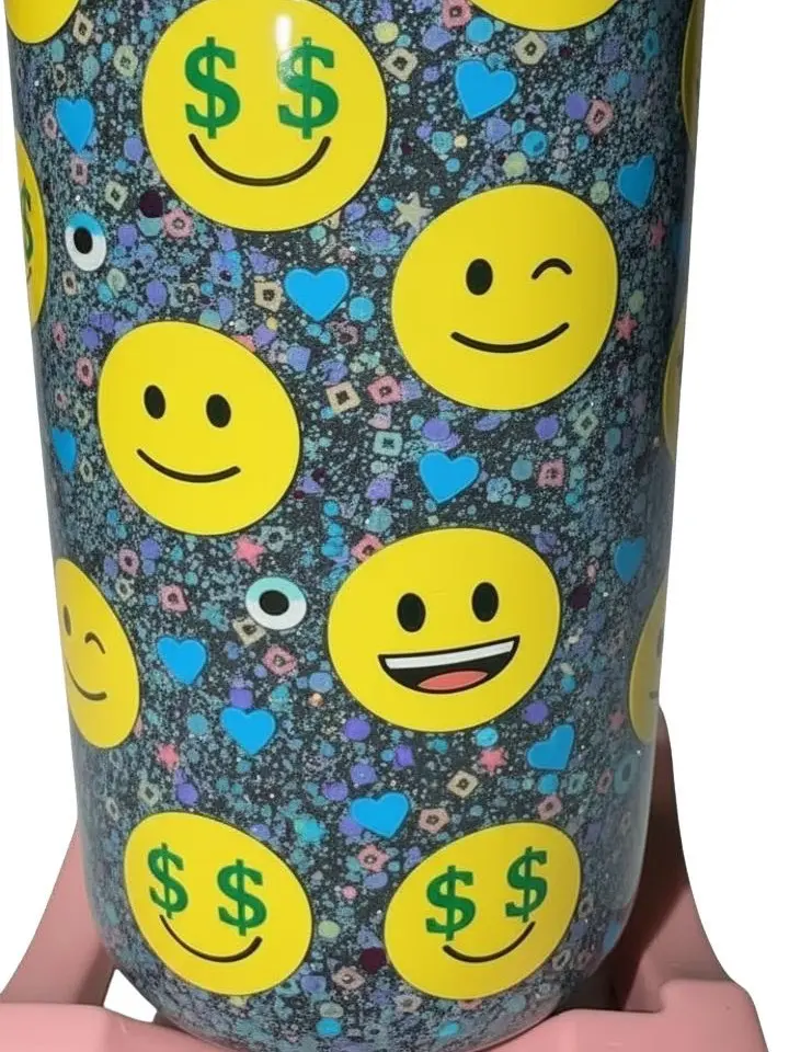 20oz Reusable Leakproof  Acrylic Glitter Snow Globe Water Bottle, Tumbler Cup with Included Straw and Lid
