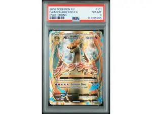 2016 Pokemon XY Evolutions M Charizard Ex #101 PSA 8