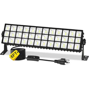 100W LED Shop Lights, 11000LM 6000K Plug in Garage Light with 6FT Power Cord, IP66  Work Light for Garage, Outdoor, Workshop, Yard, Warehouses, Carport, Indoor