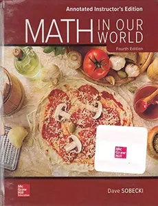 USED Book - Math in our World | 4e | Annotated Edition by Dave Sobecki (Hardcover) - English