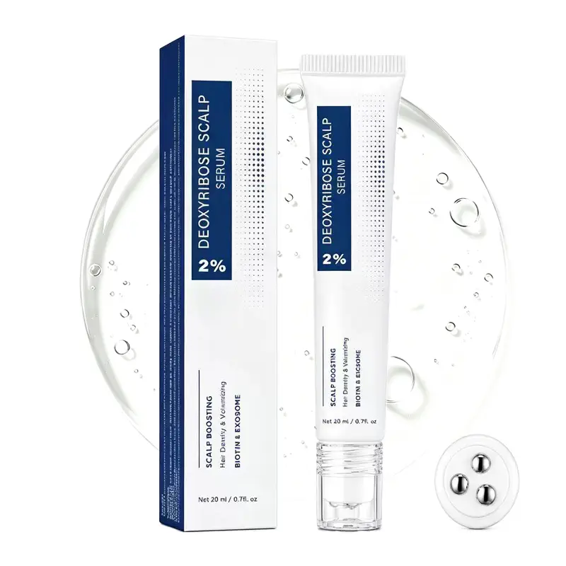 2% Deoxyribose Hair Growth Serum - Lightweight Scalp Booster, Moisturizing Strengthening Treatment for Thinning, Fuller-Looking Locks, 20ml (0.7 Fl Oz)