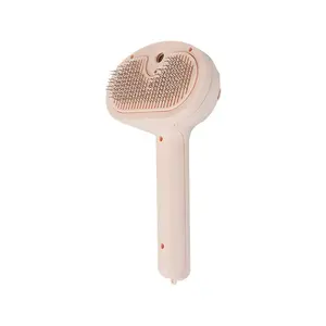 Pet Steam Brush, Grooming Tool, Pet Hair Removal Comb Easy Release Button, Fur Brush, Steamy Cat Brush, Grooming Comb for Dogs, Pet Pal Brush