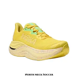 Unisex Lemon Yellow Knit Sneakers Confetti Speckled Wave Chunky Midsole Lightweight Breathable Road Running Shoes