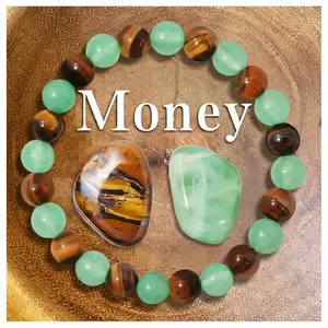 Money Bracelets for Women, Money Bracelet With Green Aventurine Tiger Eye, Lucky Bracelet, Attract Wealth, Abundance, & Prosperity, Green Aventurine -Tiger Eye