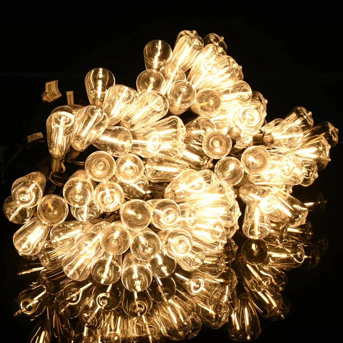 Yescom 120V Outdoor String Light Christmas Lights 200ft - (4x) 50ft 100-Bulbs