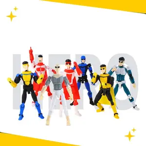 3D Printed Articulated Movable Model Invincible Mark Stripe Design Collectible Figure Toy Desktop Decor Holiday Gift For Fans