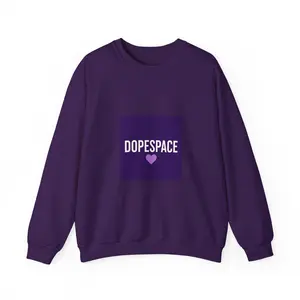 DOPESPACE purple square with heart Sweatshirt