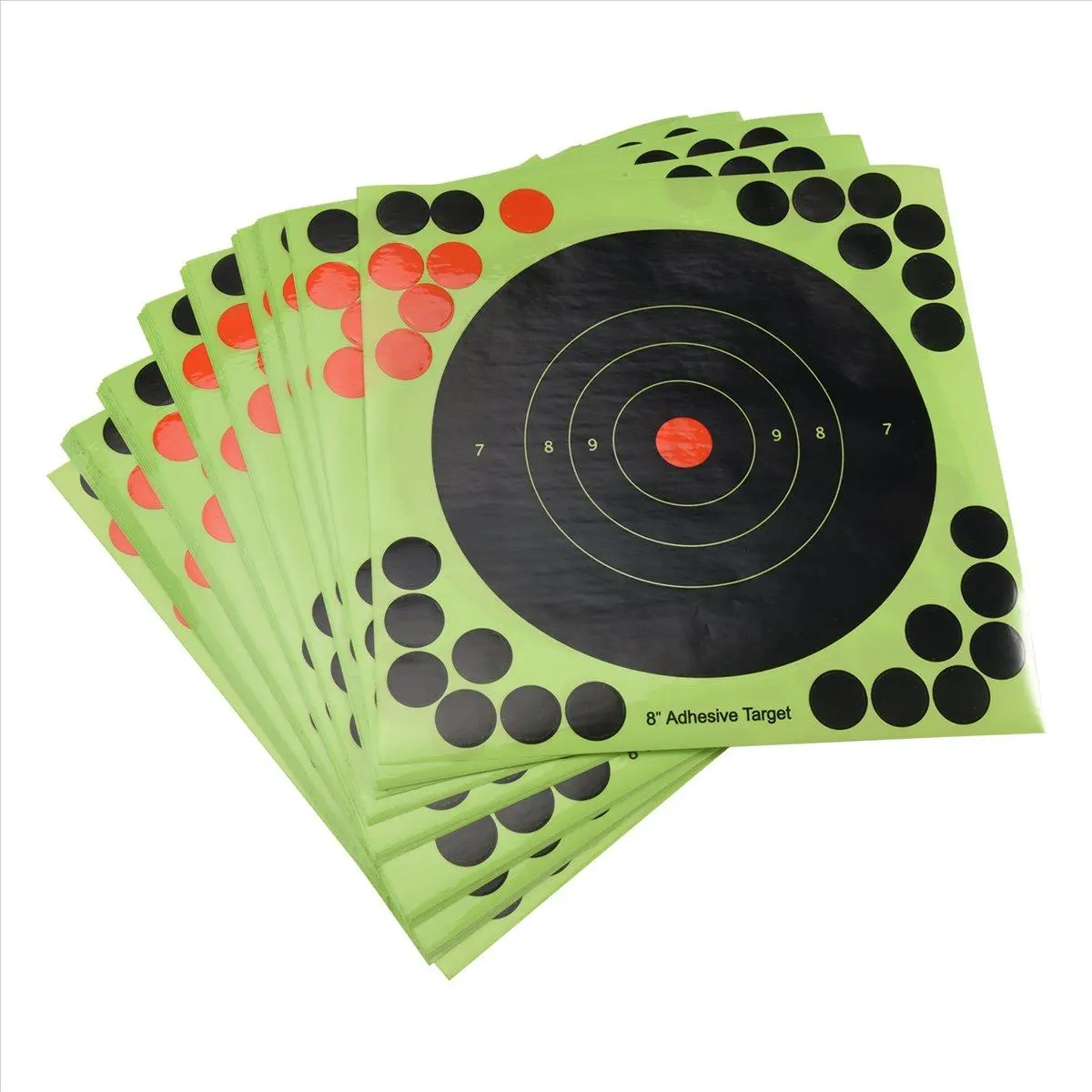 50Pcs/Set Hunting Targets 8x8 Inch Self Adhesive Paper Reactive Splatter Targets Stickers