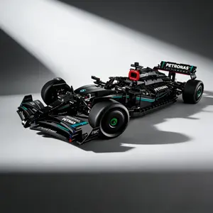 New Technic 1642PCS 42171 Mercedes-AMG F1 W14 E Performance Building Blocks | 1:8 High Performance Racing Car Model | 6-Cylinder Engine DRS Adjustable Wing Desktop Decoration | Ideal Boy's Birthday Gift for Teens F1 Enthusiasts