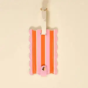 Sicily Stripes Pink Luggage Tag