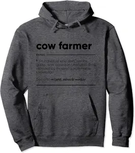 Cow Farmer Funny Definition Pullover Hoodie - Tylerjame Shop 83B09LRXPH2K