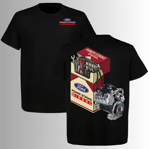 Ford Power Stroke Diesel Mechanic Parody T-Shirt, 2 Sides, 7.3 6.7 Diesel Engine Graphic Tee