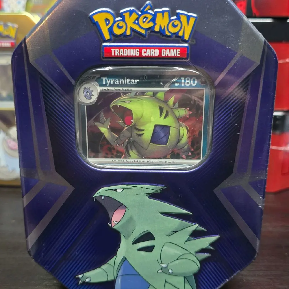 Pokmon Triple Whammy Tin Includes Promo and 3 Booster Packs Collectible Trading Card Game Featuring Tyranitar, Darkrai or Slaking - TikTok Shop Pokmon Triple Whammy Tin Includes Promo and 3 Booster Packs Collectible Trading Card Game Featuring Tyranitar, Darkrai or Slaking - TikTok Shop