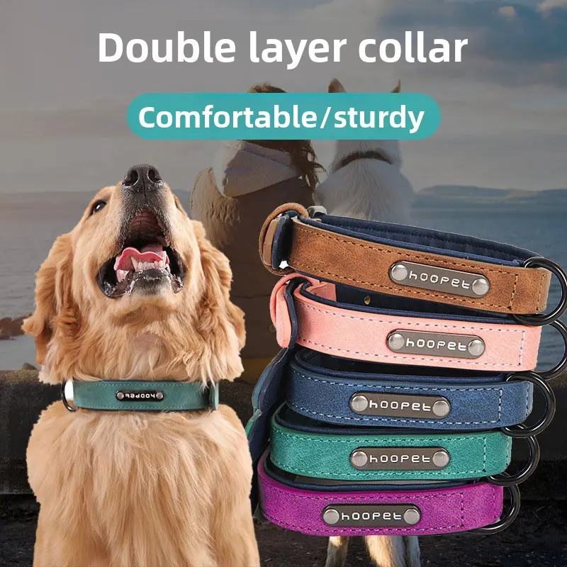 Dog Collar Matte Anti-Lost Husky Small Large Dog Puppy Pet Alaskan Neck Collar