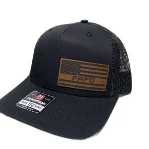 All Black Fafo Hat - Classic Trucker Style for Fashionable and Functional Look