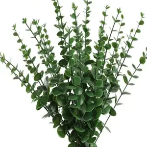 10 Pcs Artificial Eucalyptus Branches, Wedding Party Home Office DIY Bouquet Decor, Multi-Scene Decoration, Realistic Fake Tree Stems