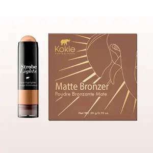 Kokie Professional Matte Bronzer & Strobe Lights Highlighter Duo
