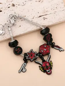 Stranger Things Hellfire Club Logo Bracelet, Unique Fan Merchandise for Collectors, Perfect Gift for Show Lovers