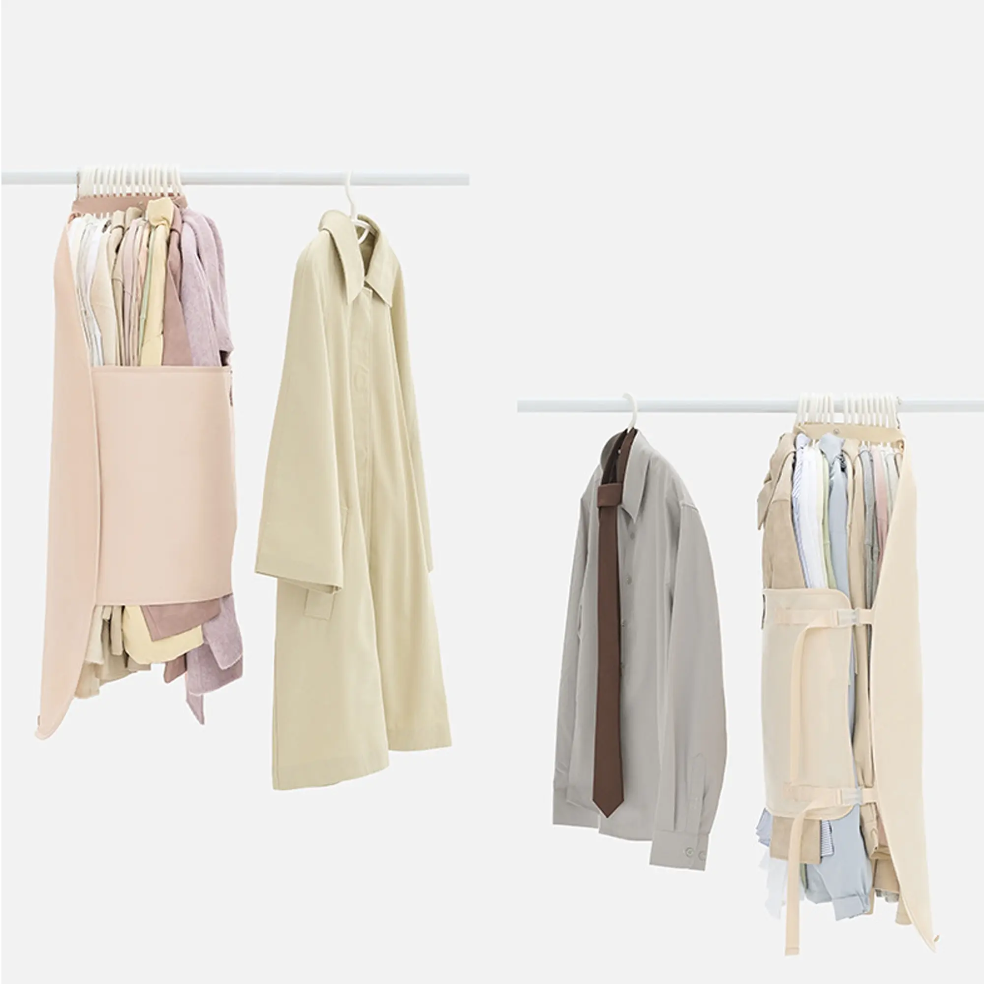 Closet Compression Storage Board, Dustproof Clothes Organizer, Foldable Polyester Down Jacket Bag, Wardrobe Space Saver, Essential Home Organization
