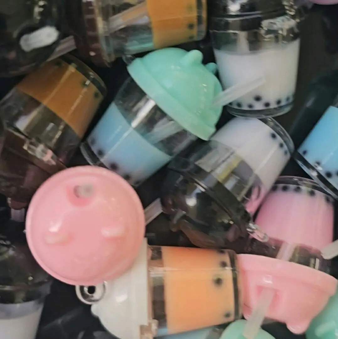 Sweet Boba Charms for Jewelry Making or DIY Projects - Perfect for Adding a Pop of Color to Your Accessories 8oz