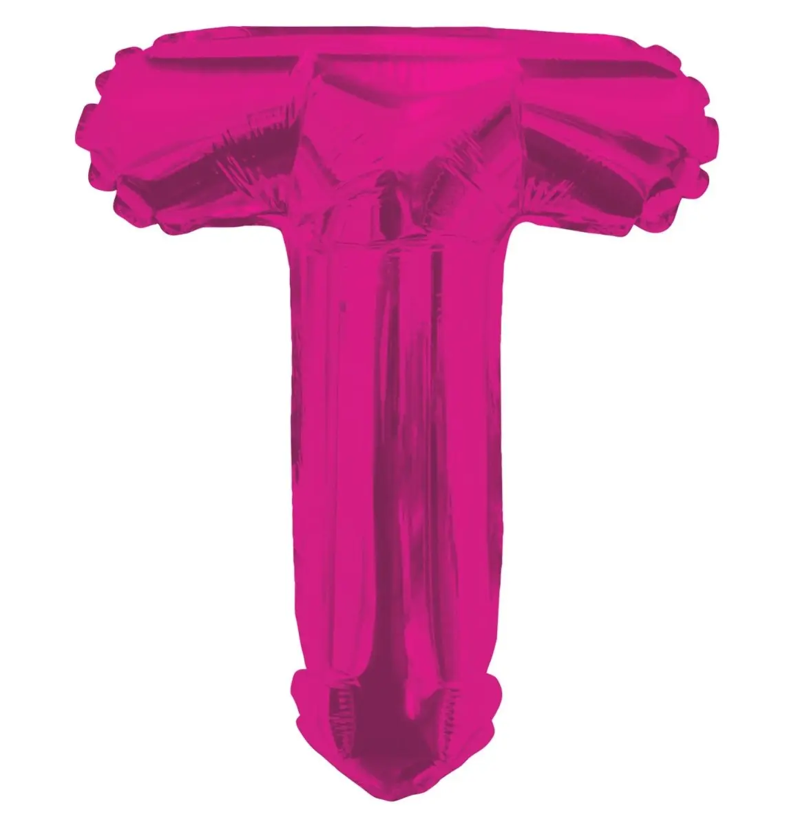 14" Hot Pink Letter T Foil Letter Balloon, Mini Alphabet Balloon for Party Decor, Letter Balloons
