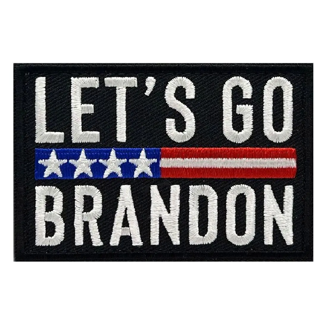 Let's Go Brandon Patch [3.0 X 2.0 - Hook Fastener Backing - PB-8]