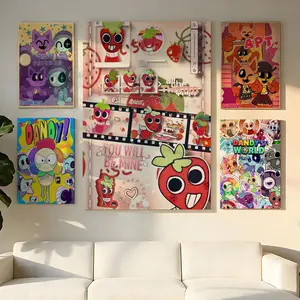 D-Dandy's World Painting Calligraphy High Definition Modern Canvas Painting Nordic Style Waterproof Wall Art Decor Solid Wood Inner Frame For Living Room Bedroom Home Decoration Fashion Art Ready To Hang Best Gift Choice