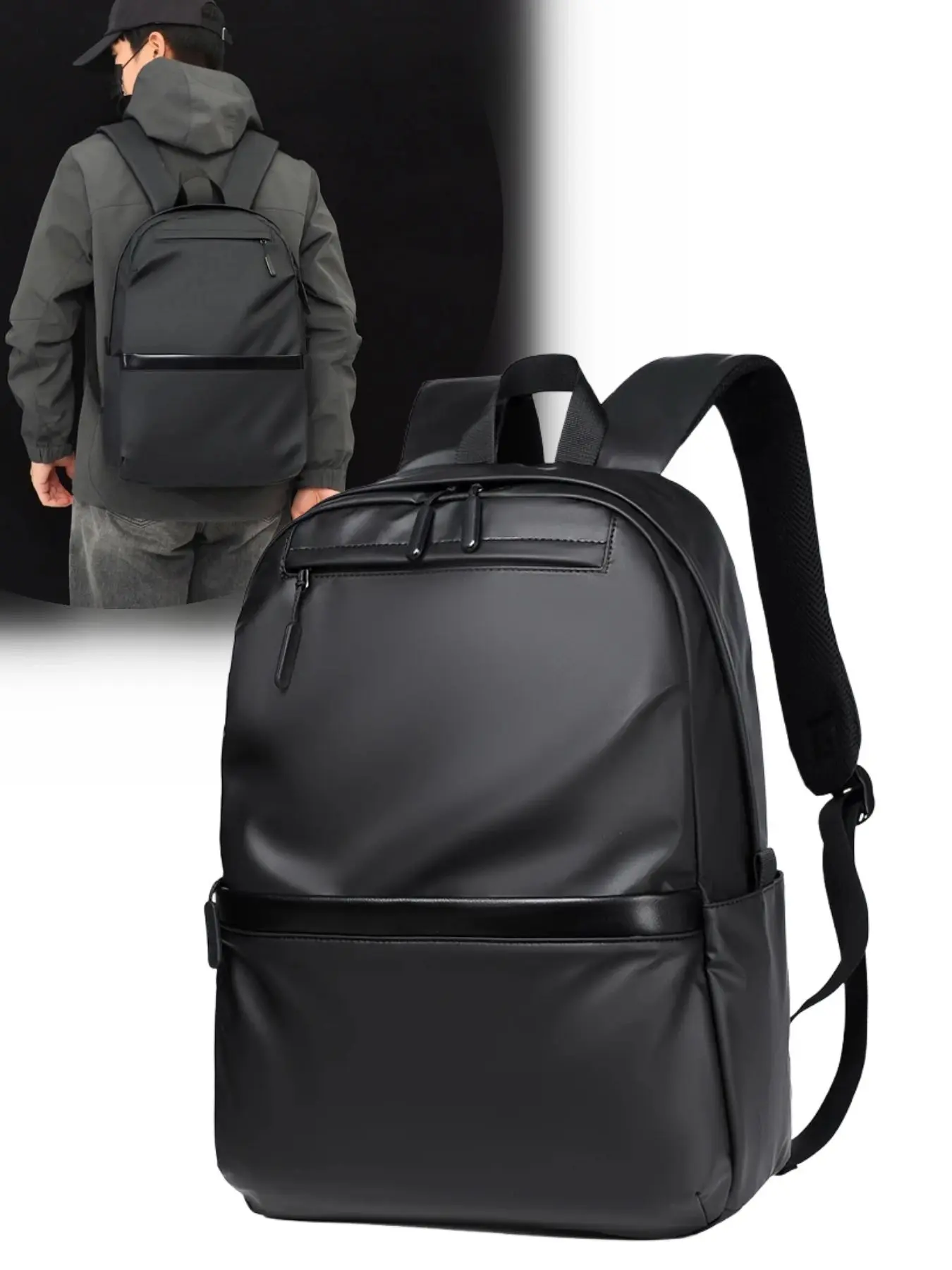 Men's Urban School Backpack, 15.6" Laptop Backpack Anti-Theft, Water Repellent Daypack, Laptop Travel Bag with USB Charging Port for College, Work, Travel, Laptop Bag Waterproof, Waterproof Computer Bag, Laptop Work Bags